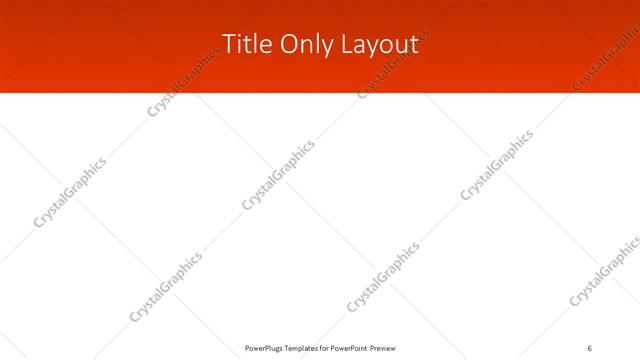 Title Only presentation slide layout