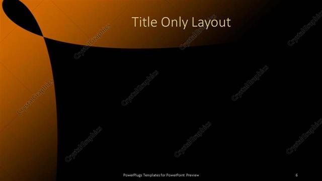 Title Only presentation slide layout