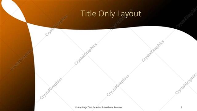Title Only presentation slide layout