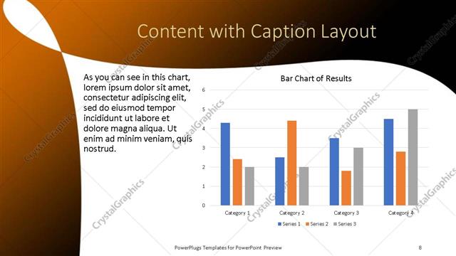 Content with Caption presentation slide layout