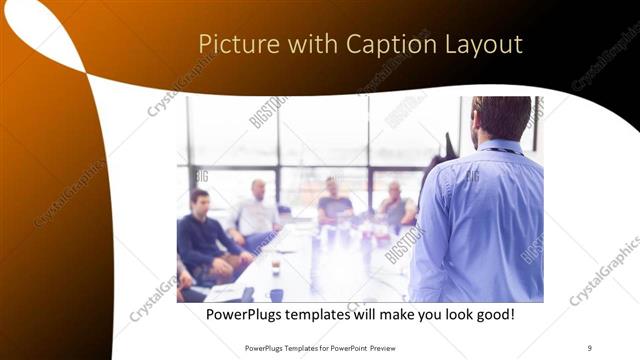 Picture with Caption presentation slide layout