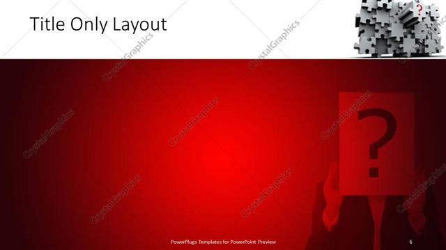 Title Only presentation slide layout