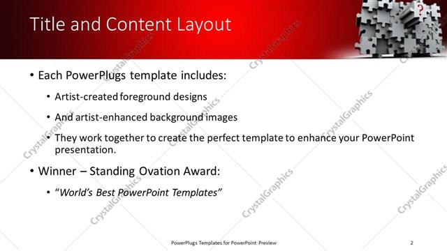 Title and Content presentation slide layout
