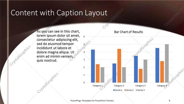 Content with Caption presentation slide layout