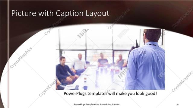 Picture with Caption presentation slide layout