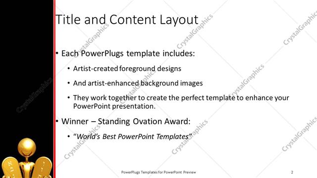 Title and Content presentation slide layout