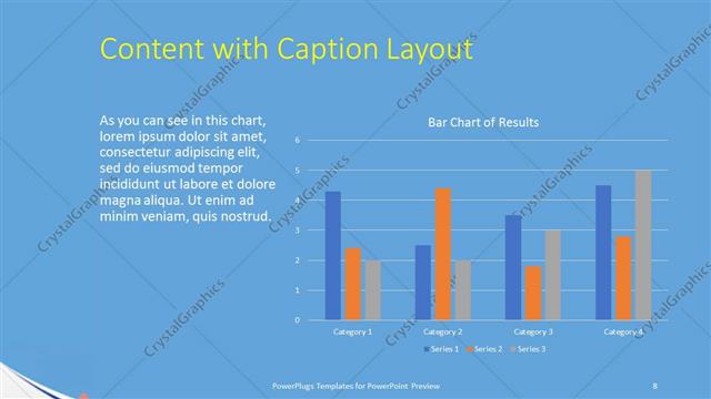 Content with Caption presentation slide layout