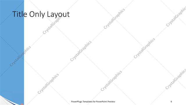 Title Only presentation slide layout