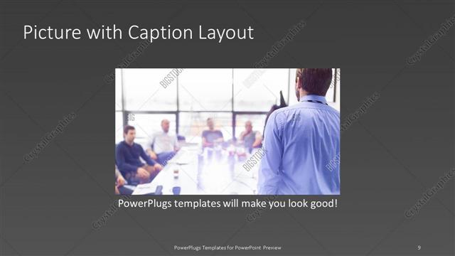 Picture with Caption presentation slide layout