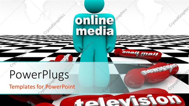  Presentation with chess board - A person with a chess board in background