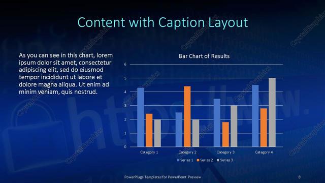 Content with Caption presentation slide layout