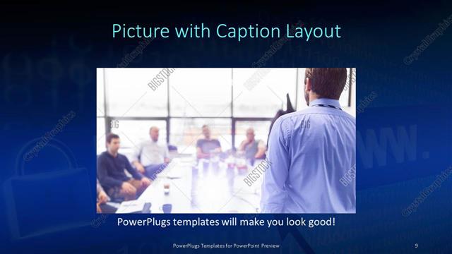Picture with Caption presentation slide layout