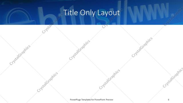 Title Only presentation slide layout