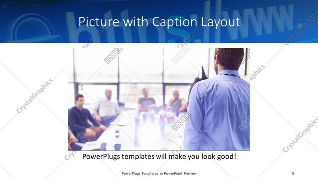 Picture with Caption presentation slide layout