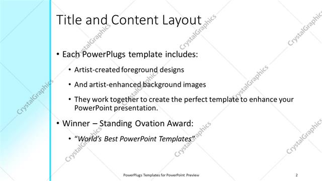 Title and Content presentation slide layout