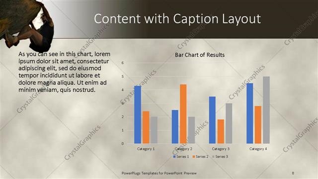 Content with Caption presentation slide layout
