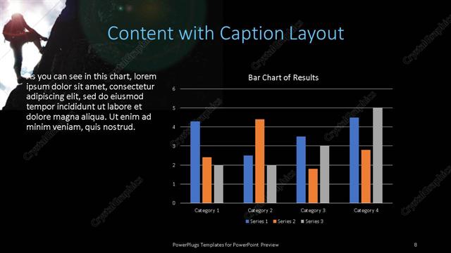 Content with Caption presentation slide layout