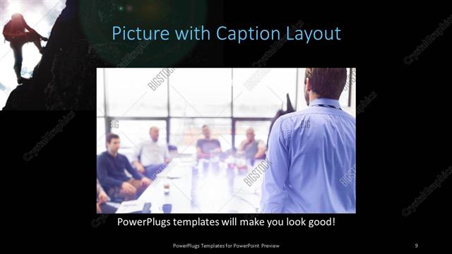 Picture with Caption presentation slide layout