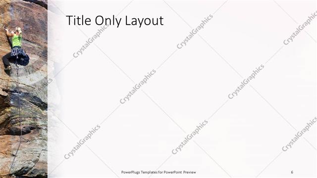 Title Only presentation slide layout