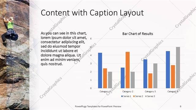 Content with Caption presentation slide layout