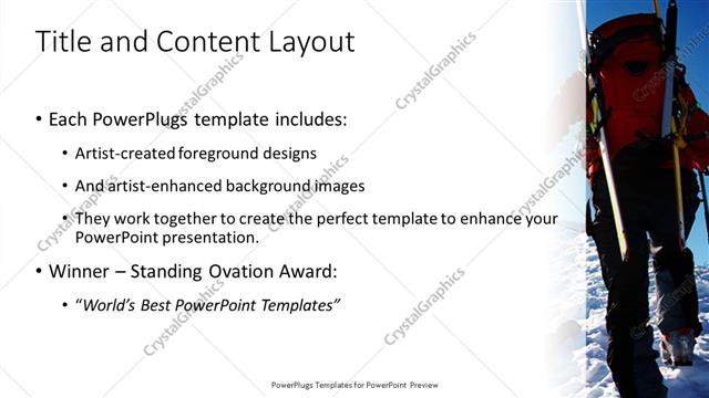 Title and Content presentation slide layout