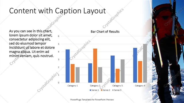 Content with Caption presentation slide layout