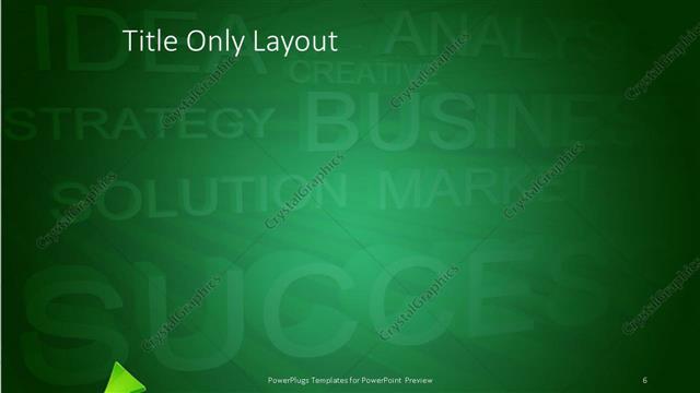 Title Only presentation slide layout
