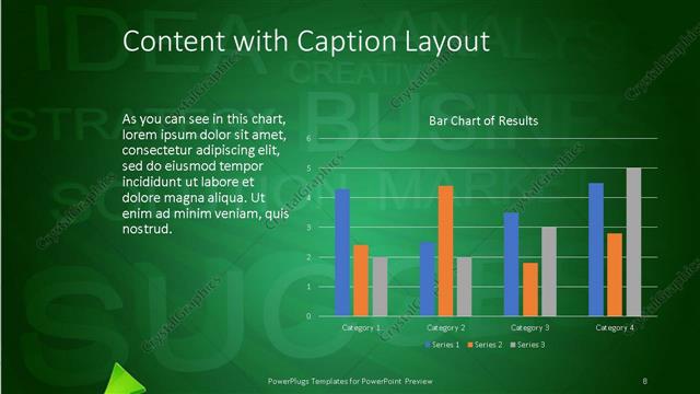 Content with Caption presentation slide layout