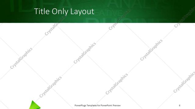 Title Only presentation slide layout