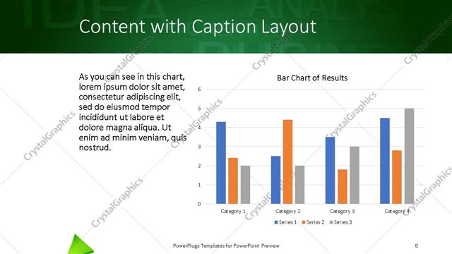 Content with Caption presentation slide layout