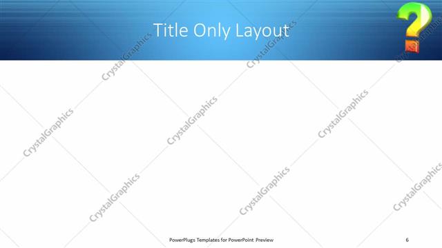 Title Only presentation slide layout