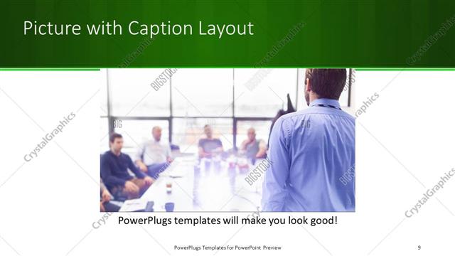 Picture with Caption presentation slide layout