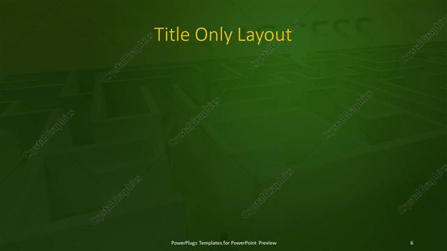 Title Only presentation slide layout