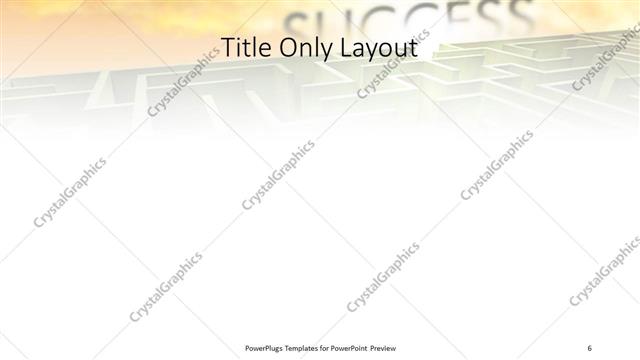 Title Only presentation slide layout