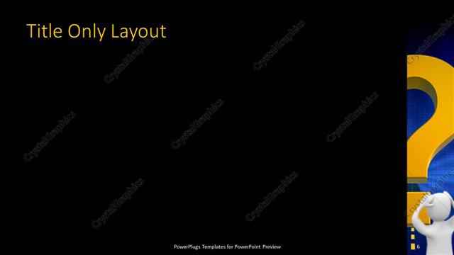 Title Only presentation slide layout