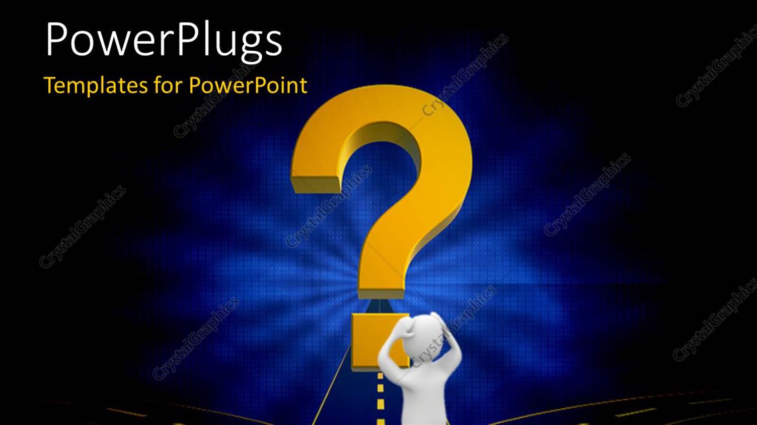 Featuring a Person Confused with Bluish and Blackish Background