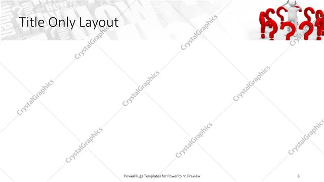 Title Only presentation slide layout