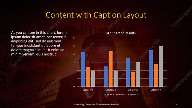 Content with Caption presentation slide layout