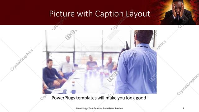 Picture with Caption presentation slide layout