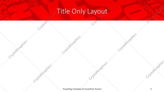 Title Only presentation slide layout