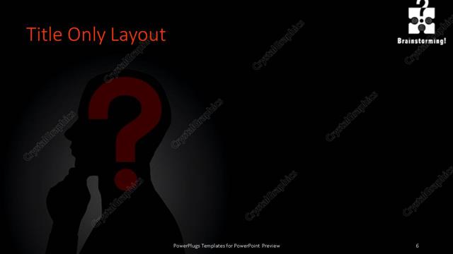 Title Only presentation slide layout