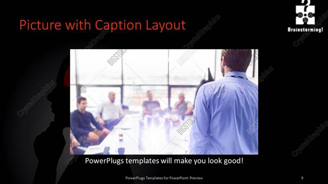 Picture with Caption presentation slide layout