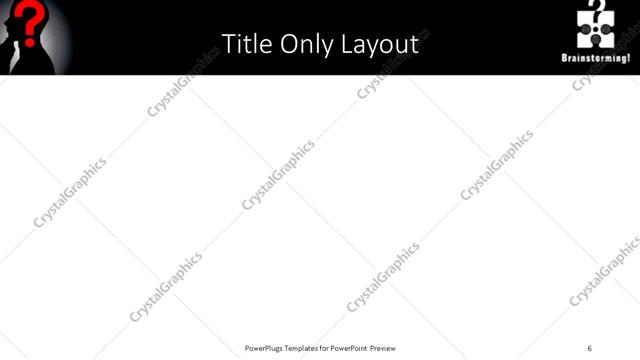 Title Only presentation slide layout