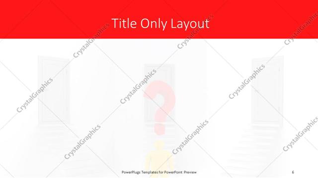 Title Only presentation slide layout