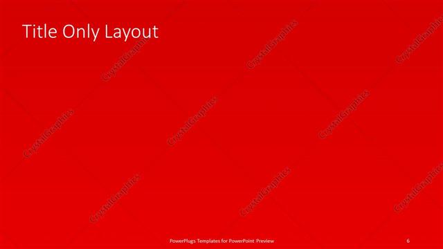 Title Only presentation slide layout