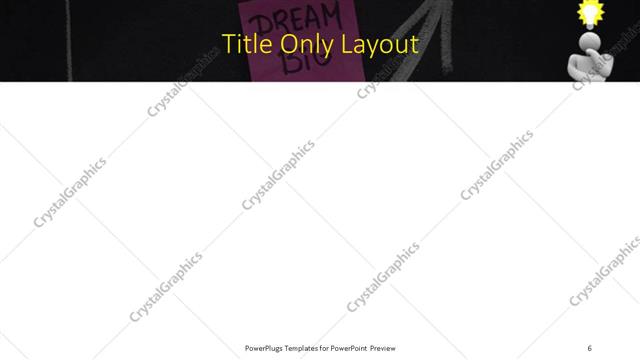 Title Only presentation slide layout