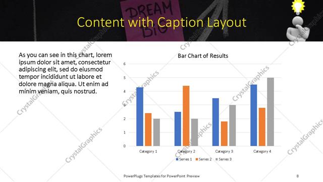 Content with Caption presentation slide layout