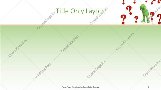 Title Only presentation slide layout