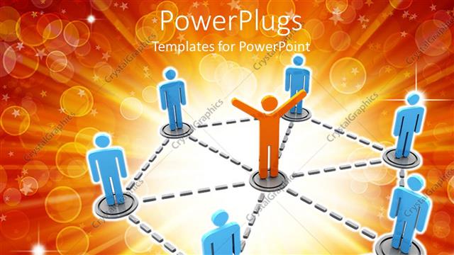  Presentation with Leadership - A person connected to a lot of other persons