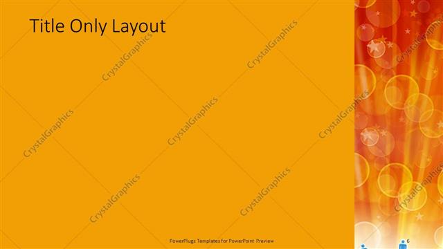 Title Only presentation slide layout